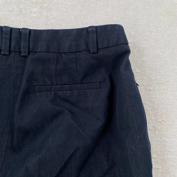 Talbots Womens Pants Womens 8 High Waist Straight Leg Pockets Dark Blue Chambray - Picture 3 of 14